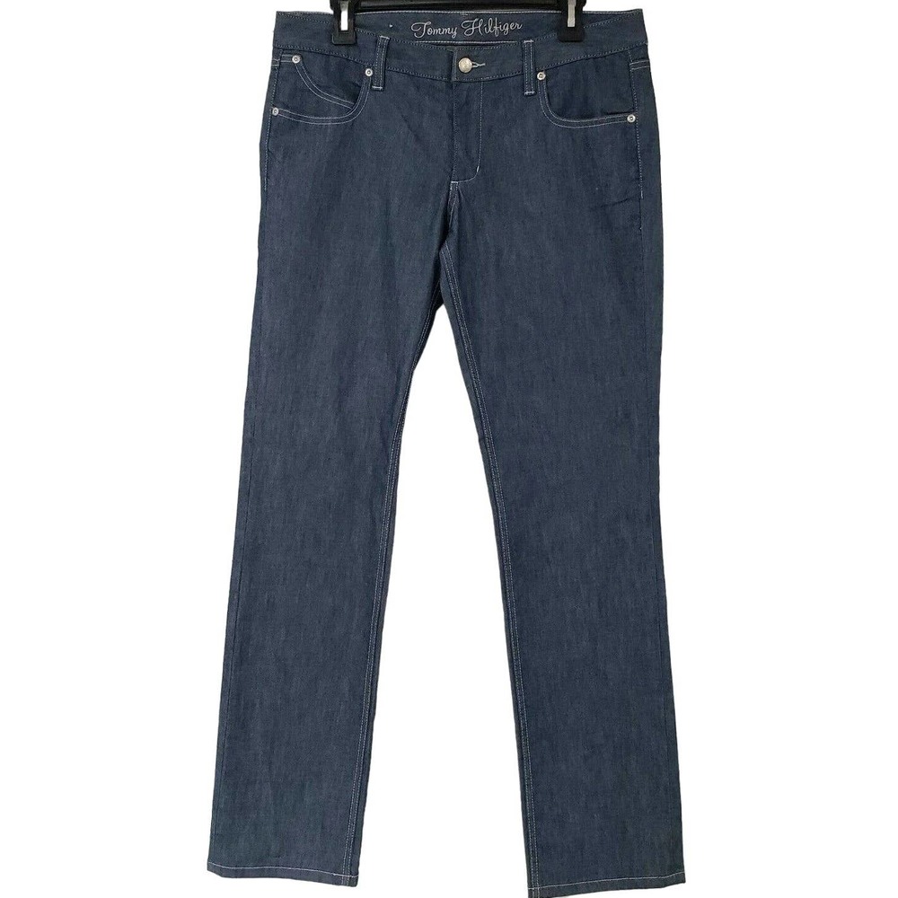 Tommy Hilfiger Womens Size 10 Jeans Embellished Flap Pockets